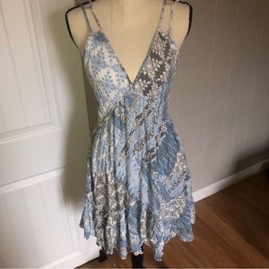 Tiered flowy boho summer dress